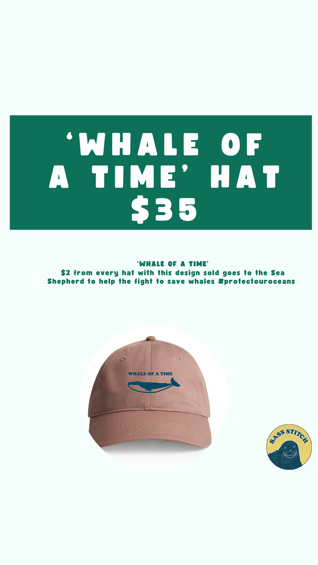 Whale of a Time - cap