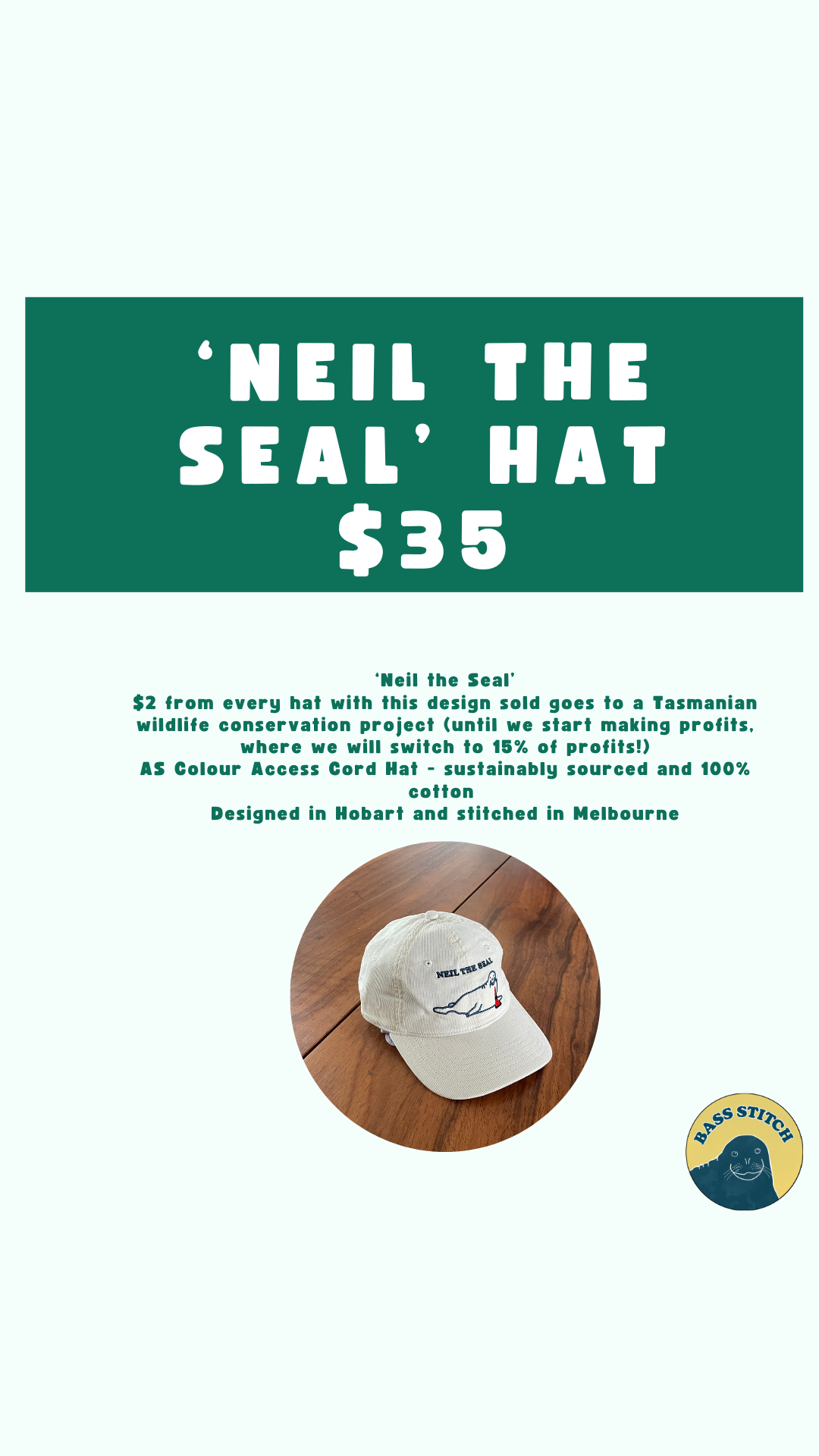 Neil the Seal - cap